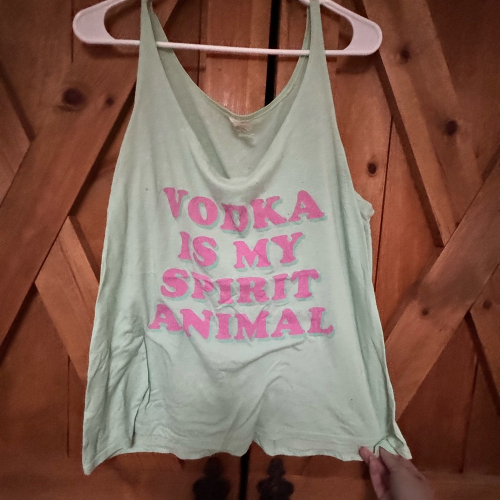 Vodka is my spirit animal tank